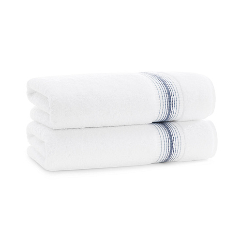 Aston & Arden Turkish Striped Bath Towel 30x60 Crystal - Pack Of 2 (BT-STT-3060-18-CYT)