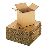 Universal Cubed Fixed-Depth Corrugated Shipping Boxes, Regular Slotted Container (RSC), Medium, 8