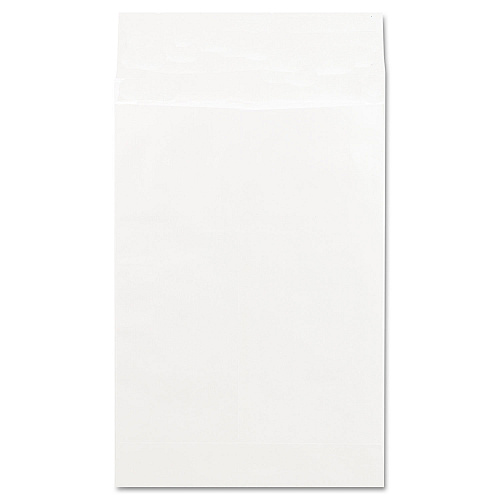 Universal Deluxe Tyvek Expansion Envelopes, Open-End, 2" Capacity, #15 1/2, Square Flap, Self-Adhesive Closure, 12 x 16, White, 100/Box (19001)