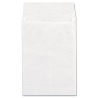 Universal Deluxe Tyvek Expansion Envelopes, Open-End, 1.5" Capacity, #13 1/2, Square Flap, Self-Adhesive Closure, 10 x 13, White,100/BX (19003)