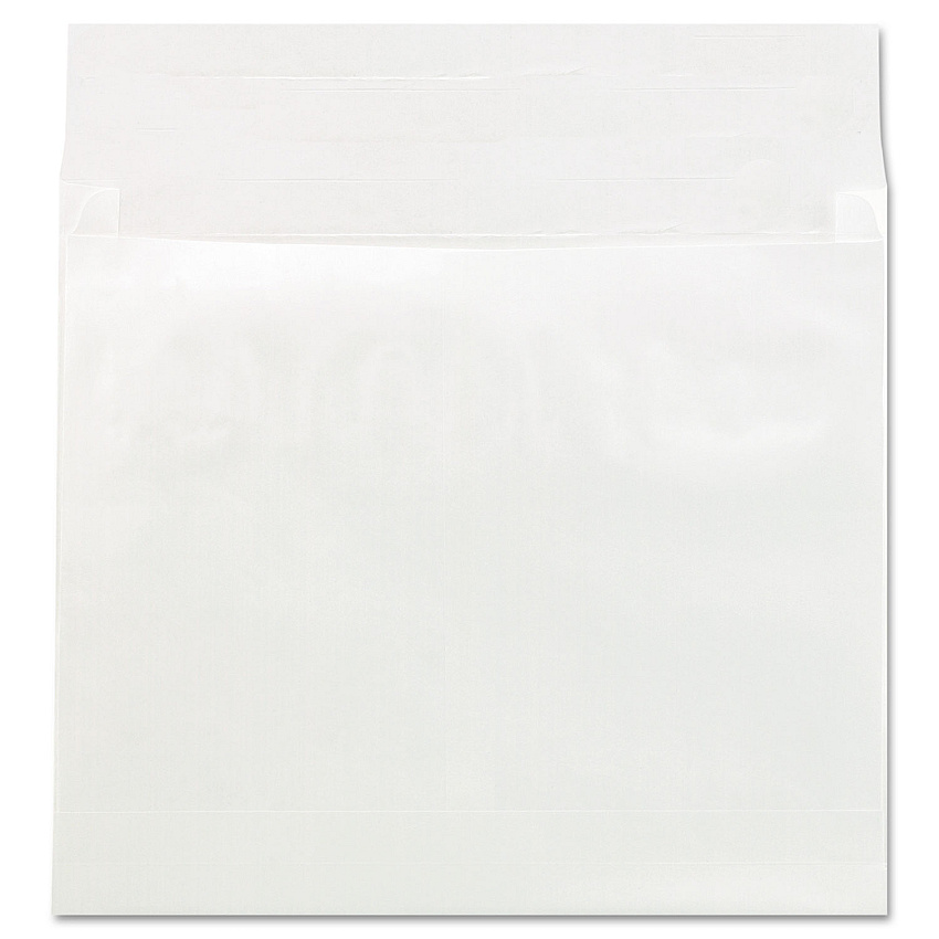 Universal Deluxe Tyvek Expansion Envelopes, Open-Side, 4" Capacity, #15 1/2, Square Flap, Self-Adhesive Closure, 12 x 16, White, 50/CT (19004)