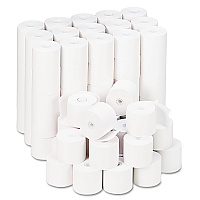 Universal Adding Machine Roll Paper 12-Pack - Premium Bond White Calculator Paper For Office Use