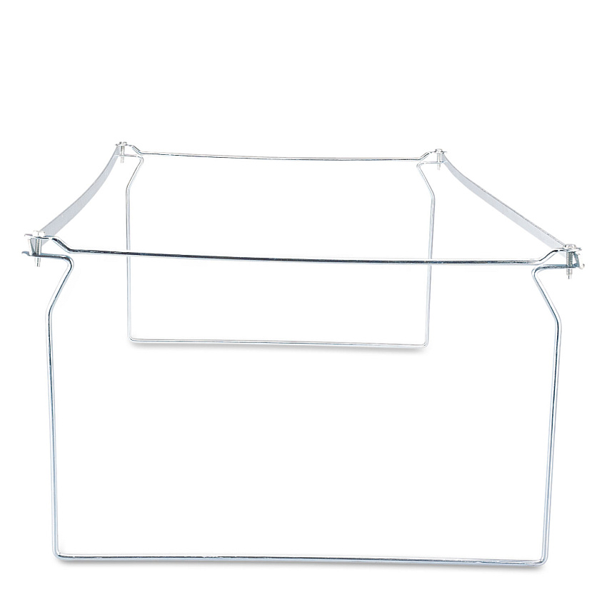 Universal Screw-Together Hanging Folder Frame, Legal Size, 23" to 26.77" Long, Silver, 6/Box (UNV68000)