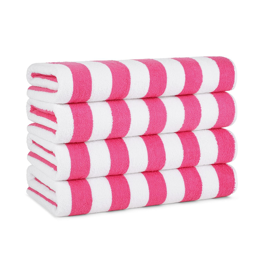 California Cabana Beach Towels 30x70 Pink - Pack Of 4 (PNP-CABANA-PK)
