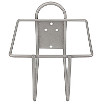 Bracket Wall Square Silver Powder Coating, Case Of 12 (804)