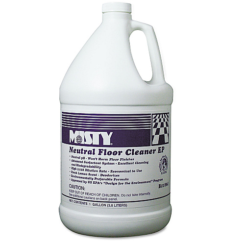 Misty Neutral Floor Cleaner EP, Lemon, 1 gal Bottle (1033704EA)