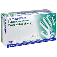 Gold Latex Powder Free 6 Mil Exam Gloves White Lrg, Case Of 1000 (GLD266)