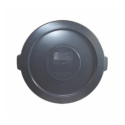 Gator Plus Container 32 Gallon Container Lid, Secure Fit, Durable Molded Construction, Drain Channels, Nsf 2 & 21 Certified, Made In Usa, Gray, Case Of 6 (7733-3)