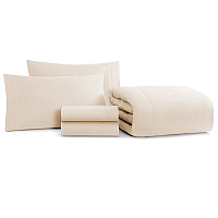 Family Essentials Bed In Bag 5pc Set - Twin - Beige - Case Of 6 (BIAB-TW-BG)