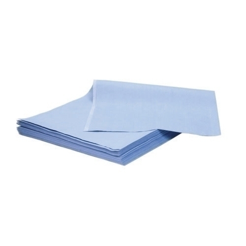 Prematex Wipers, Sontara, Blue, 21"x24", Heavy Duty, Smooth, 1/4 Fold - 36 Lbs (197402)