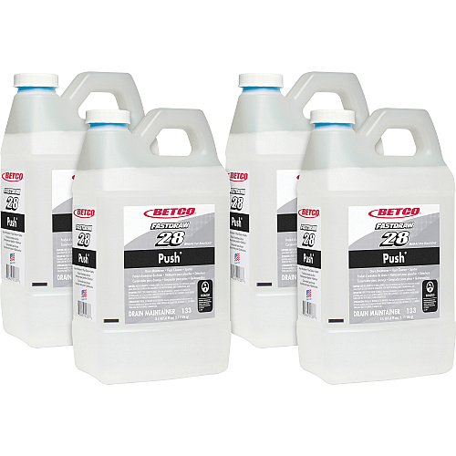 Betco PUSH All Purpose Cleaner and Odor Eliminator, New Green Scent, 2 L Bottle, 4/Carton (1334700)
