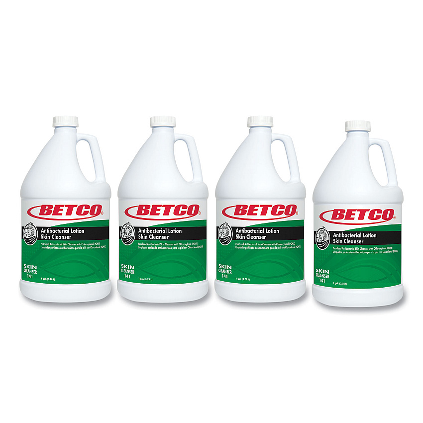 Betco Antibacterial Lotion Skin Cleanser Refill, Tropical Hibiscus Scent, 1 gal, 4/Carton (1410400)