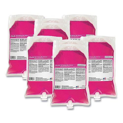 Betco Pink Foaming Skin Cleanser Refill, Fresh Scent, 1,000 mL, 6/Carton (7502900)