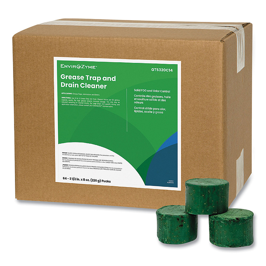 Betco FOG Puck Large Grease Trap and Drain Cleaner, 8 oz, 64/Carton (Z320C1400)