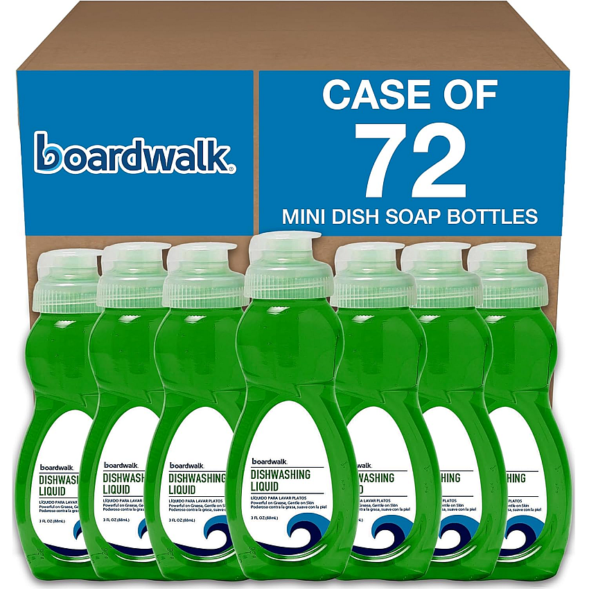 Boardwalk&reg; Manual Dish Soap, Fresh Scent, 3 oz Bottle, 72 Bottles (BWK3OZDISH)