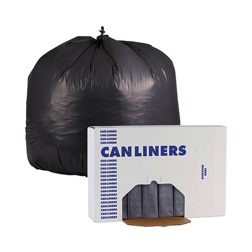 Boardwalk&reg; Linear Low Density Industrial Can Liners, 56 gal, 100/CT (BWKG4347G)