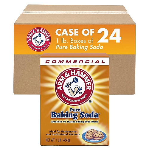 Arm & Hammer Baking Soda, 1 lb Box, 24/Carton (3320084104)