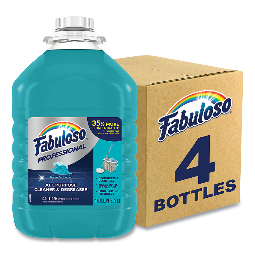 Fabuloso&reg; Professional All-Purpose Cleaner, Ocean Cool, 4 Gallons (US05252ACT)