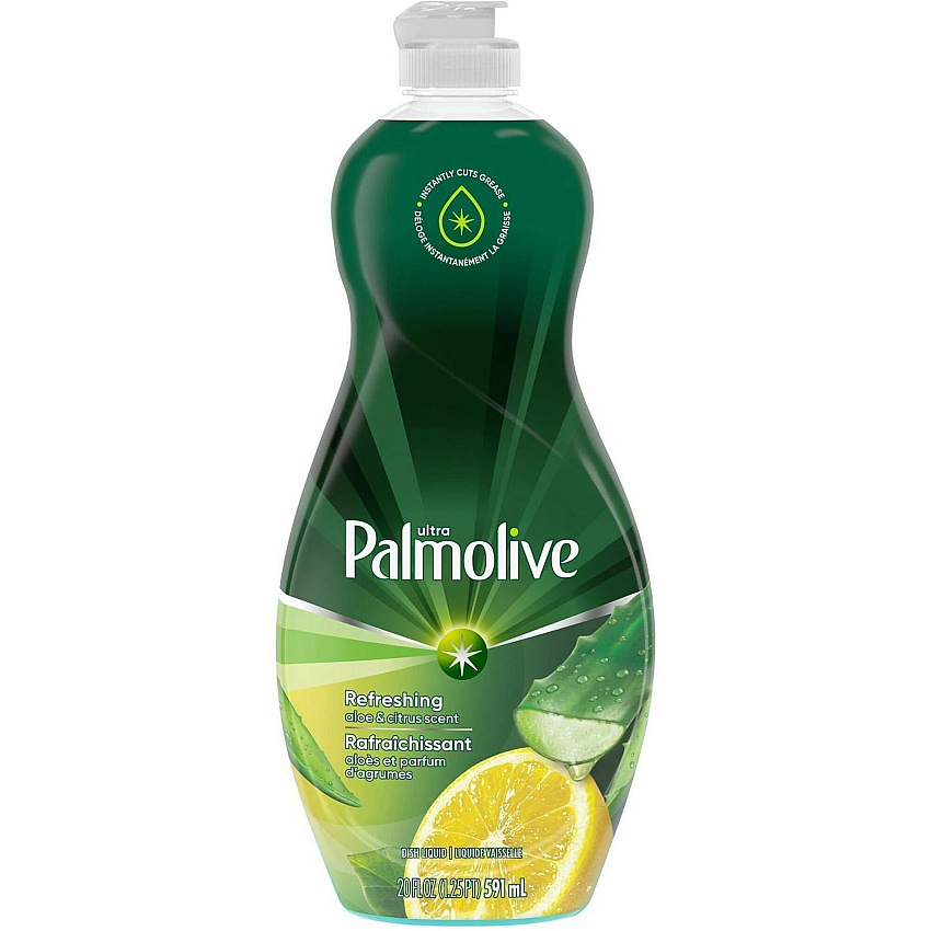 Palmolive&reg; Liquid Dish Soap, Citrus Scent, 20 fl oz (0.6 quart) - Aloe & Citrus Scent - Phosphate-free, Paraben-free, Eco-friendly, Biodegradable - Clear - 9 / Carton (US04230ACT)