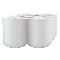 Cascades&reg; Select Roll Paper Towels, 1-Ply, White, 800-ft., 6 Rolls (H080)