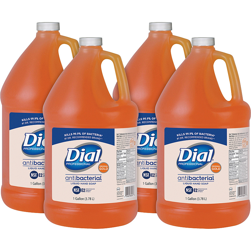 Dial&reg; Gold Antibacterial Liquid Hand Soap, Floral Scent, 4 Gallons (88047CT)