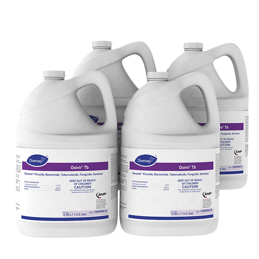 Diversey Oxivir TB, Natural Cherry Almond Scent, 3.78 L Container, 4/Carton (100898636)