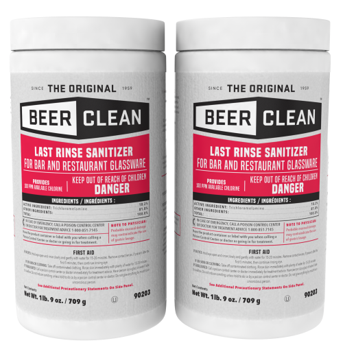 Diversey Beer Clean Last Rinse Glass Sanitizer, Powder, 25 oz Container (90203)