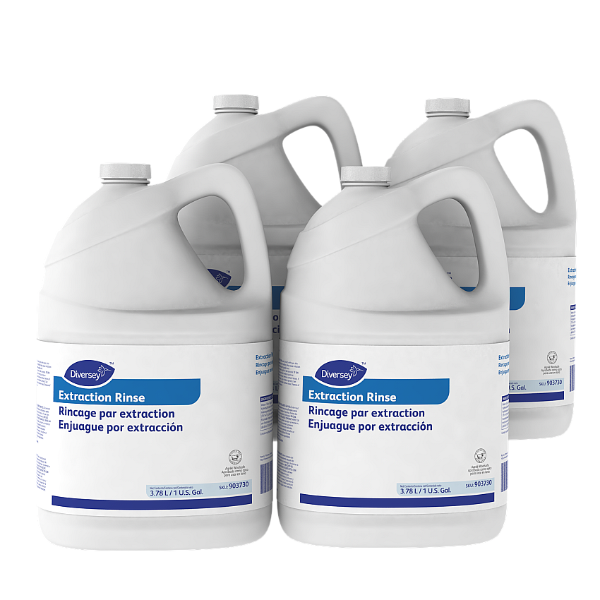 Carpet Extraction Rinse, Floral Scent, 1 gal Bottle, 4/Carton