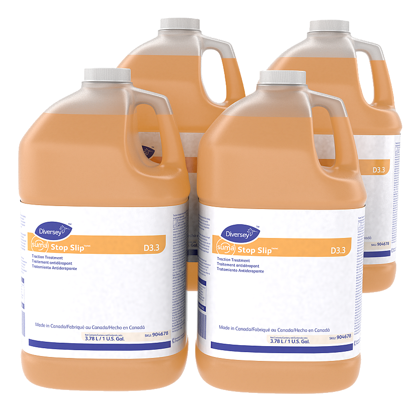 Diversey Suma Stop Slip Traction Treatment, Unscented, 1 gal Bottle, 4/Carton (904678)