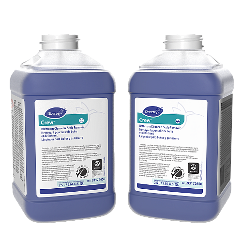 Diversey Crew Bath Cleaner & Scale Remover 84.5 fl oz (2.6 quart) - Fresh Clean Scent - Non-corrosive, Streak-free - Purple - 2 / Carton (93172650)