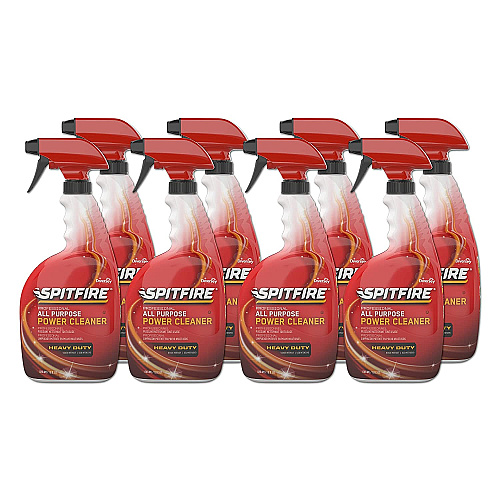 Diversey Spitfire Power Cleaner Ready-To-Use - 32 fl oz (1 quart) - Fresh ScentSpray Bottle - 8 / Carton - Heavy Duty - Red (CBD540014)