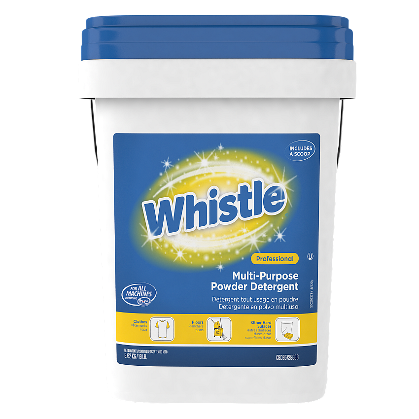 Diversey Whistle Multi-Purpose Powder Detergent, Citrus, 19 lb Pail (CBD95729888)