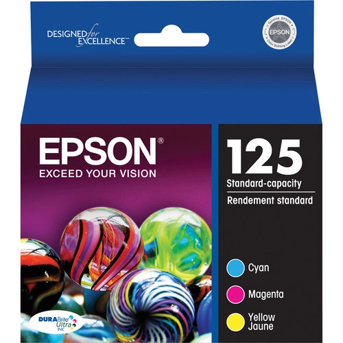 Epson T125520-S (125) DURABrite Ultra Ink, Cyan; Magenta; Yellow