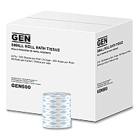 GEN&reg; Standard Toilet Paper, 2-Ply, 500 Sheets, 96 Rolls (GEN500)