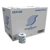 GEN&reg; Standard Toilet Paper, 2-Ply, 420 Sheets, 96 Rolls (GEN800)