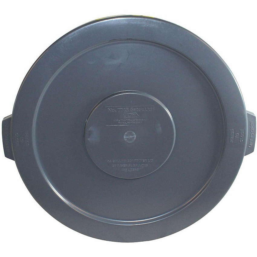 Genuine Joe&reg; Gator Trash Container Lid, Gray, 1 Carton (GJO01280)