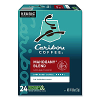 Caribou Coffee Mahogany Blend Coffee K-Cups, 24/ Box (6990)