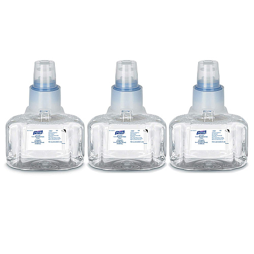 PURELL Advanced Hand Sanitizer Foam, For LTX-7 Dispensers, 700 mL Refill, Fragrance-Free, 3/Carton (130503CT)