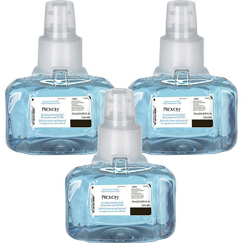 PROVON Foaming Antimicrobial Handwash with PCMX Refill, For LTX-7, Floral Scent, 700 mL, 3/Carton Floral Scent - 23.67 fl oz - Pump Bottle Dispenser - Kill Germs, Bacteria Remover - Hand - Triclosan-free, Pleasant Scent - 3 / Carton (134403)