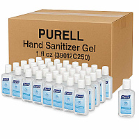 Purell&reg; Advanced Hand Sanitizer Gel, Flip Top Bottle, 1 oz., 250 Bottles (39012C250)