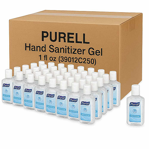 Purell&reg; Advanced Hand Sanitizer Gel, Flip Top Bottle, 1 oz., 250 Bottles (39012C250)