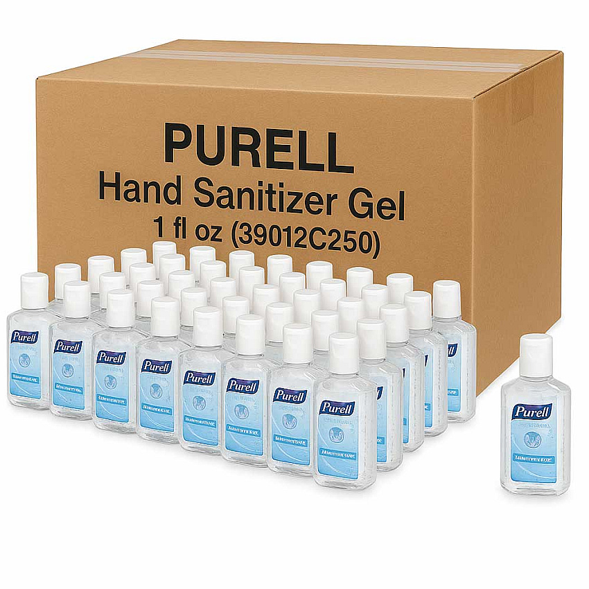 Purell&reg; Advanced Hand Sanitizer Gel, Flip Top Bottle, 1 oz., 250 Bottles (39012C250)