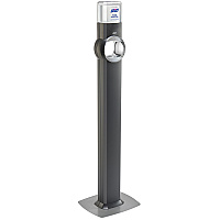Fs6 Touch-free Floor Stand Dispenser, 1,200 Ml, 12.5 X 11.3 X 38.5, Graphite
