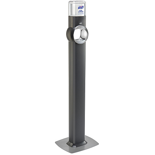 Fs6 Touch-free Floor Stand Dispenser, 1,200 Ml, 12.5 X 11.3 X 38.5, Graphite