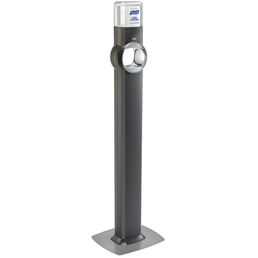 Fs6 Touch-free Floor Stand Dispenser, 1,200 Ml, 12.5 X 11.3 X 38.5, Graphite