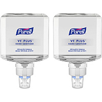 PURELL VF PLUS Hand Sanitizer Gel, 1,200 mL Refill Bottle, Fragrance-Free, For ES8 Dispensers, 2/Carton (709902CT)