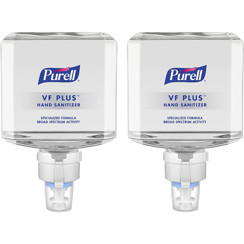 PURELL VF PLUS Hand Sanitizer Gel, 1,200 mL Refill Bottle, Fragrance-Free, For ES8 Dispensers, 2/Carton (709902CT)