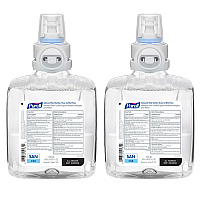 PURELL Advanced Hand Sanitizer Green Certified Foam Refill, For CS8 Dispensers, 1,200 mL, Fragrance-Free, 2/Carton (785102CT)