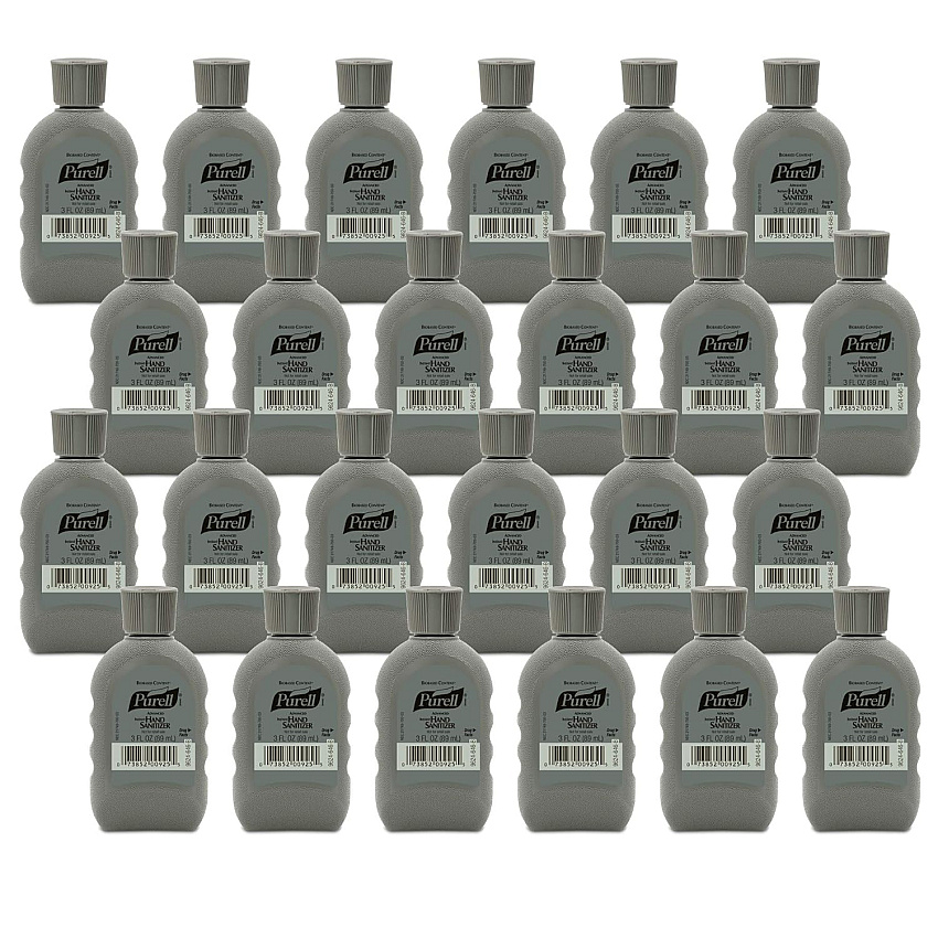 PURELL Advanced Hand Sanitizer Biobased Gel FST Rugged Portable Bottle, 3 oz, Lemon Scent, 24/Carton (962424)