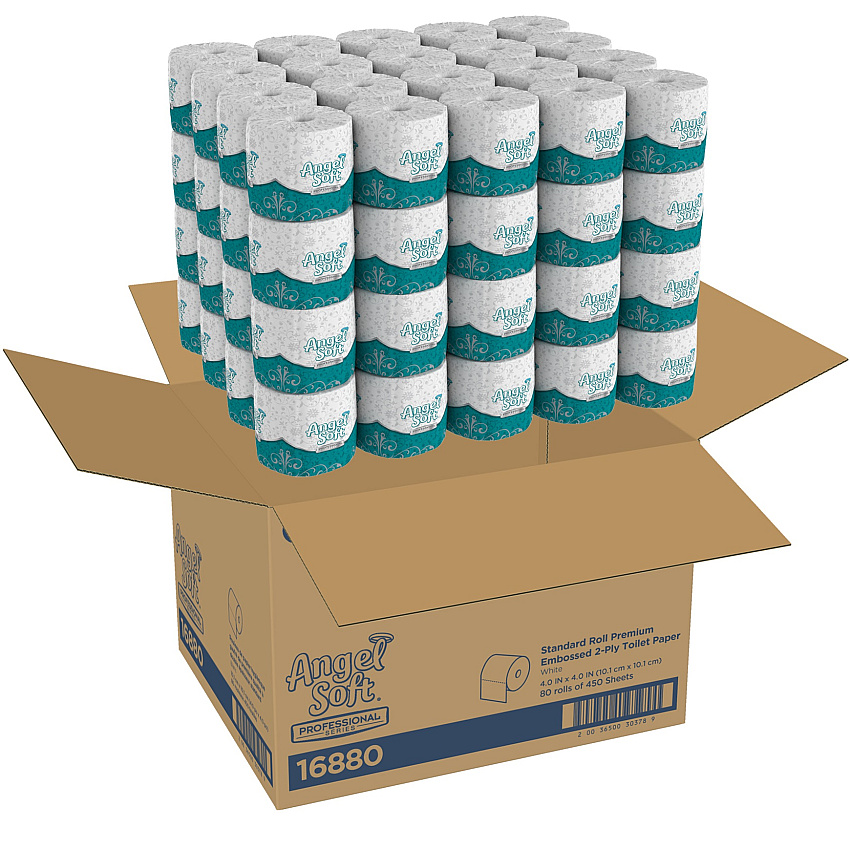 Angel Soft&reg; Premium Toilet Paper, 2-Ply, 450 Sheets, 80 Rolls (16880)
